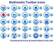 Multimedia Toolbar Icons screenshot